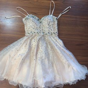 Tan homecoming dress